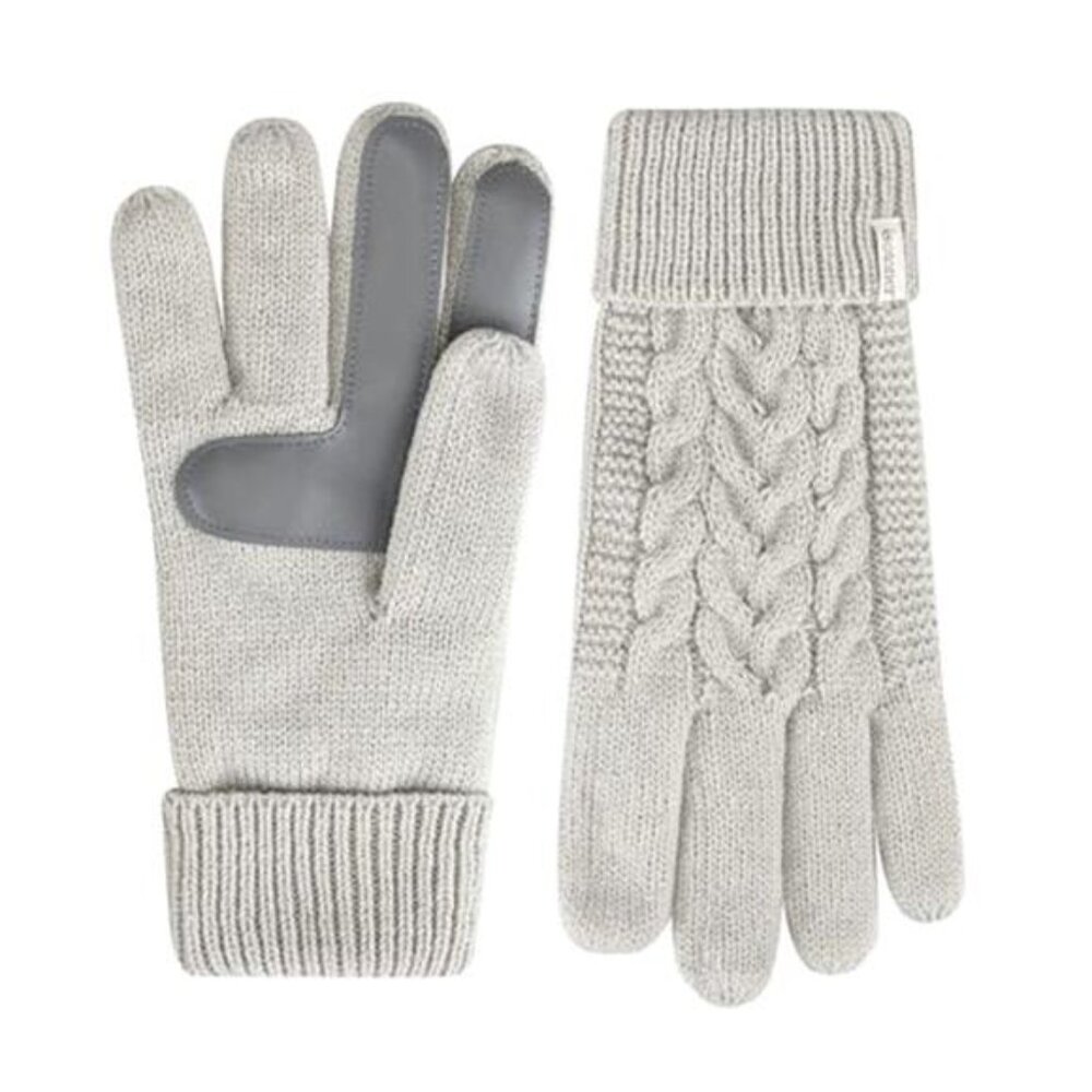 Womens Touchscreen Gloves Cable Knit Sherpasoft Winter Warm Cozy Cold Weather